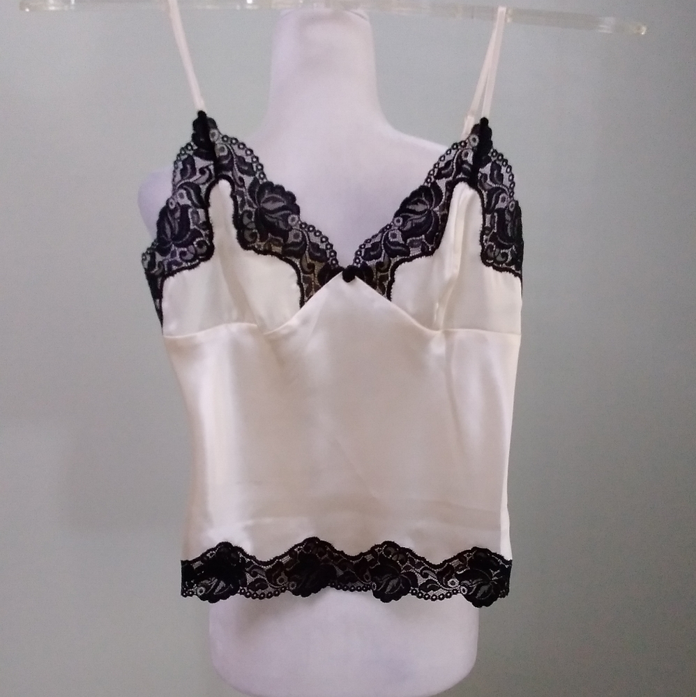 2/$15 CATO Satin Lace Trim Camisole